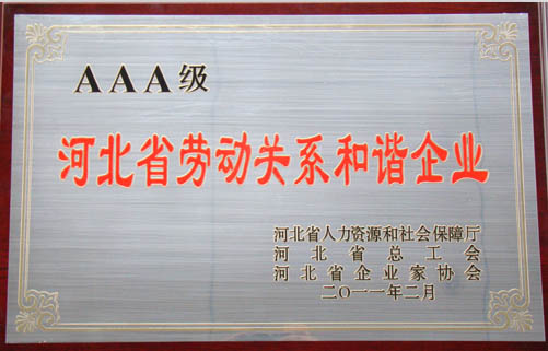 河北省勞動關系和諧企業(yè)